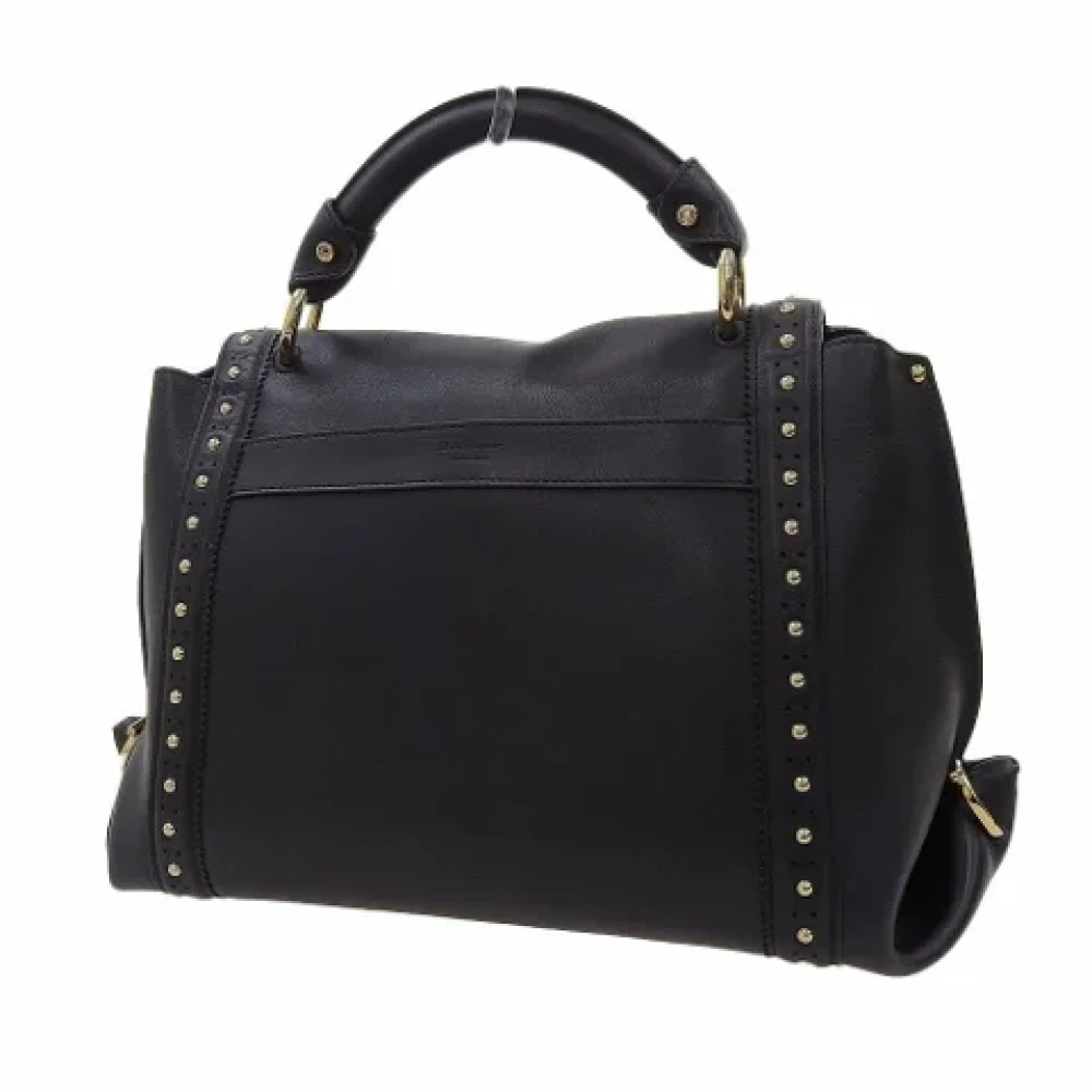 Salvatore Ferragamo Pre-owned Leather handbags Black Dames