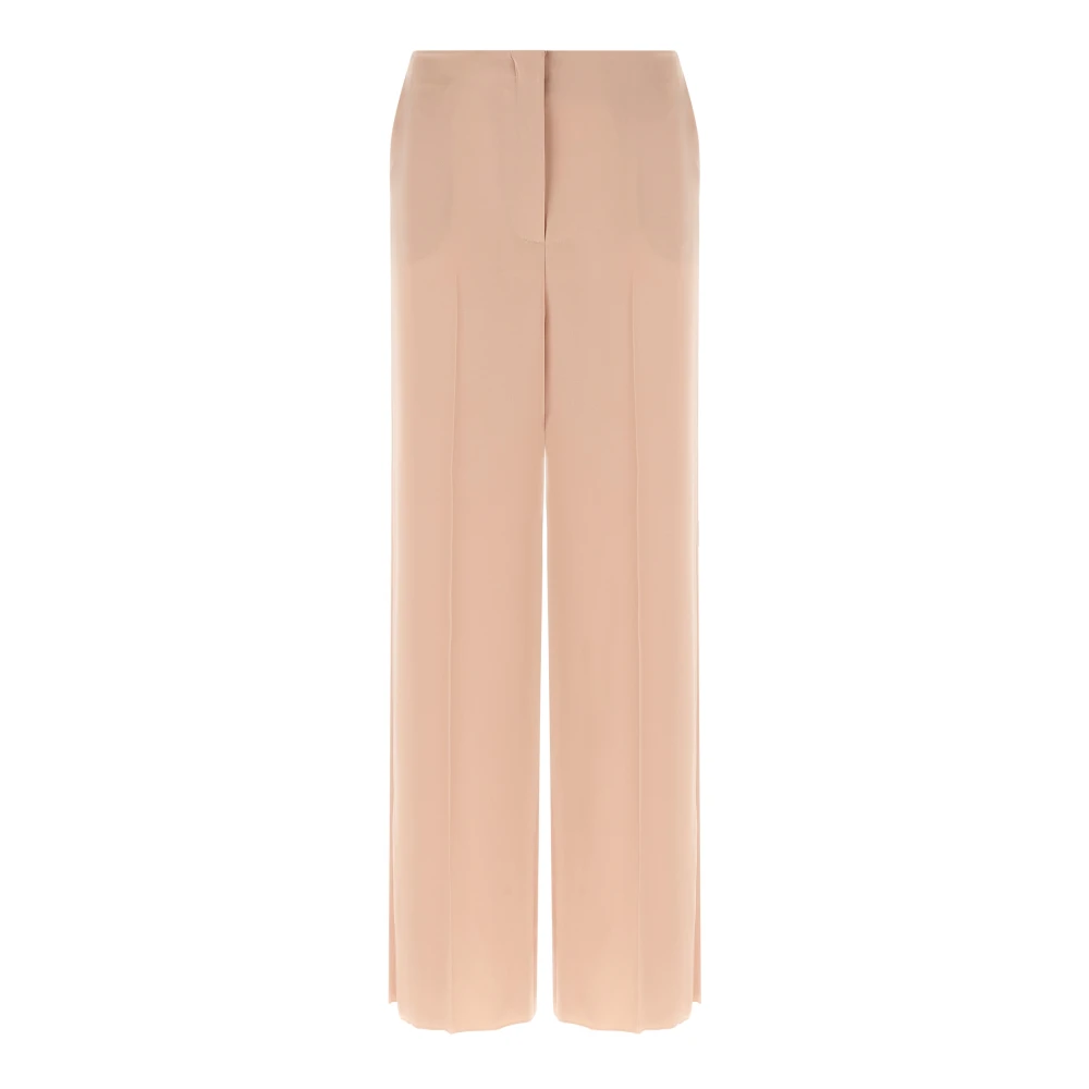 Pinko Women's Pink O, Wide Trousers, S, Limoncello Satin Trousers