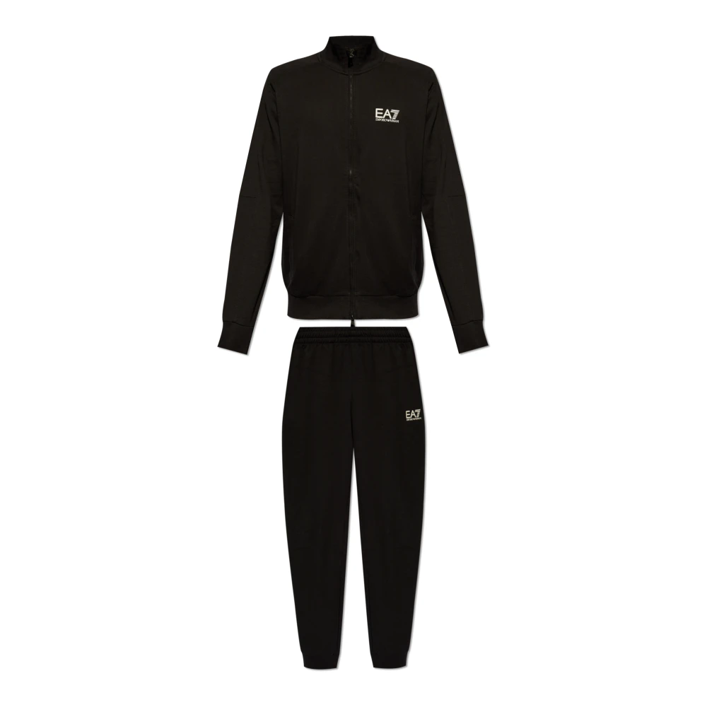 Emporio Armani EA7 Set: Hoodie en Broek Black Heren