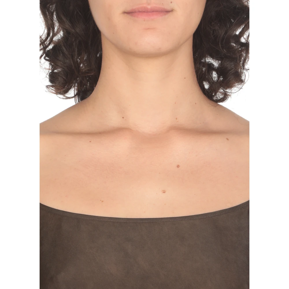 UMA Wang Bruine Viscose Jurk voor Vrouwen Brown Dames