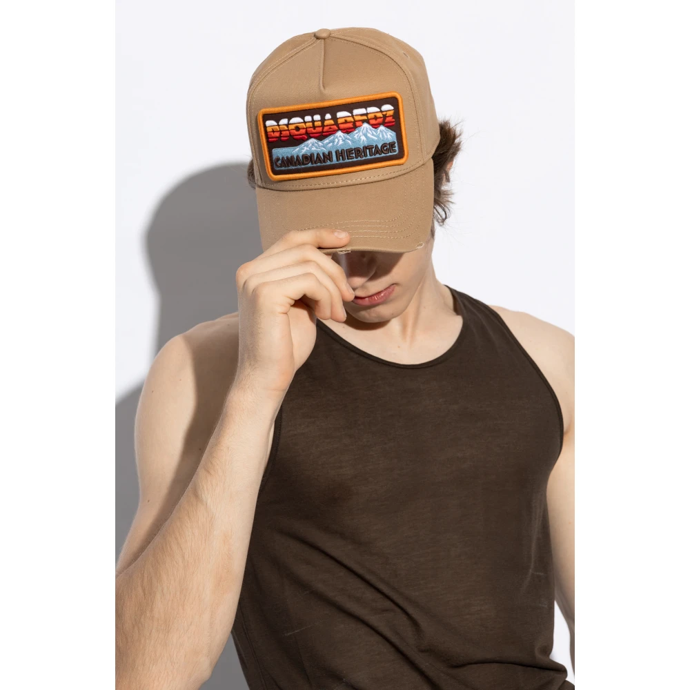 Dsquared2 Pet met klep Beige Heren