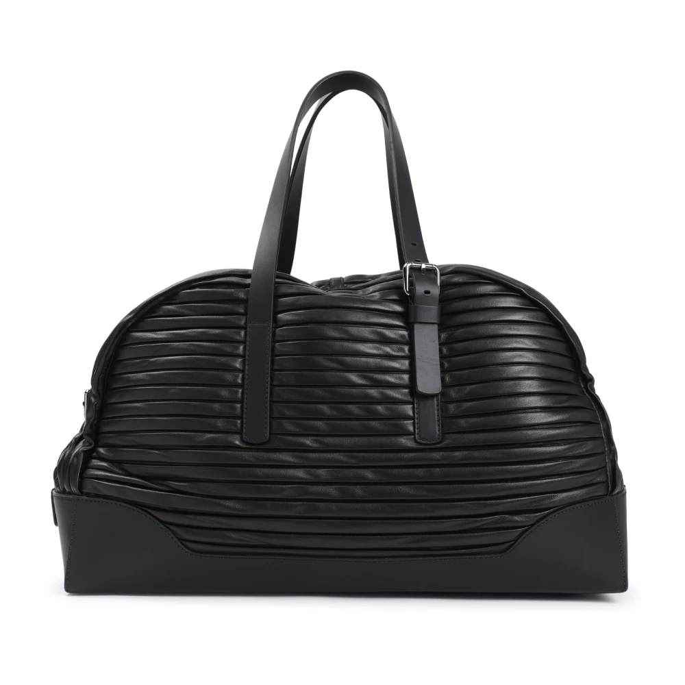 Giorgio Armani Zwarte Reistas Aw24 Black Heren