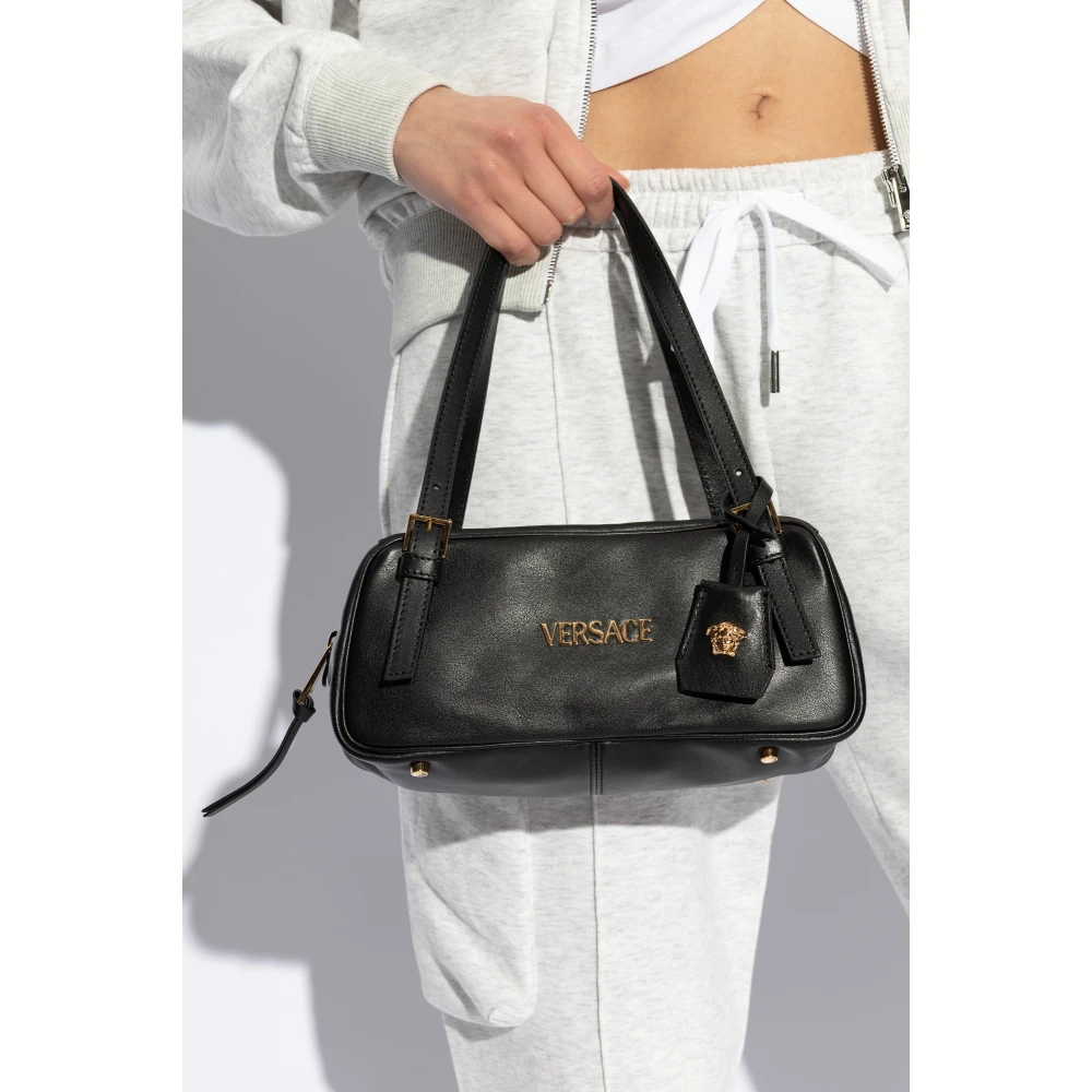 Versace Schoudertas Tag Bowling Black Dames