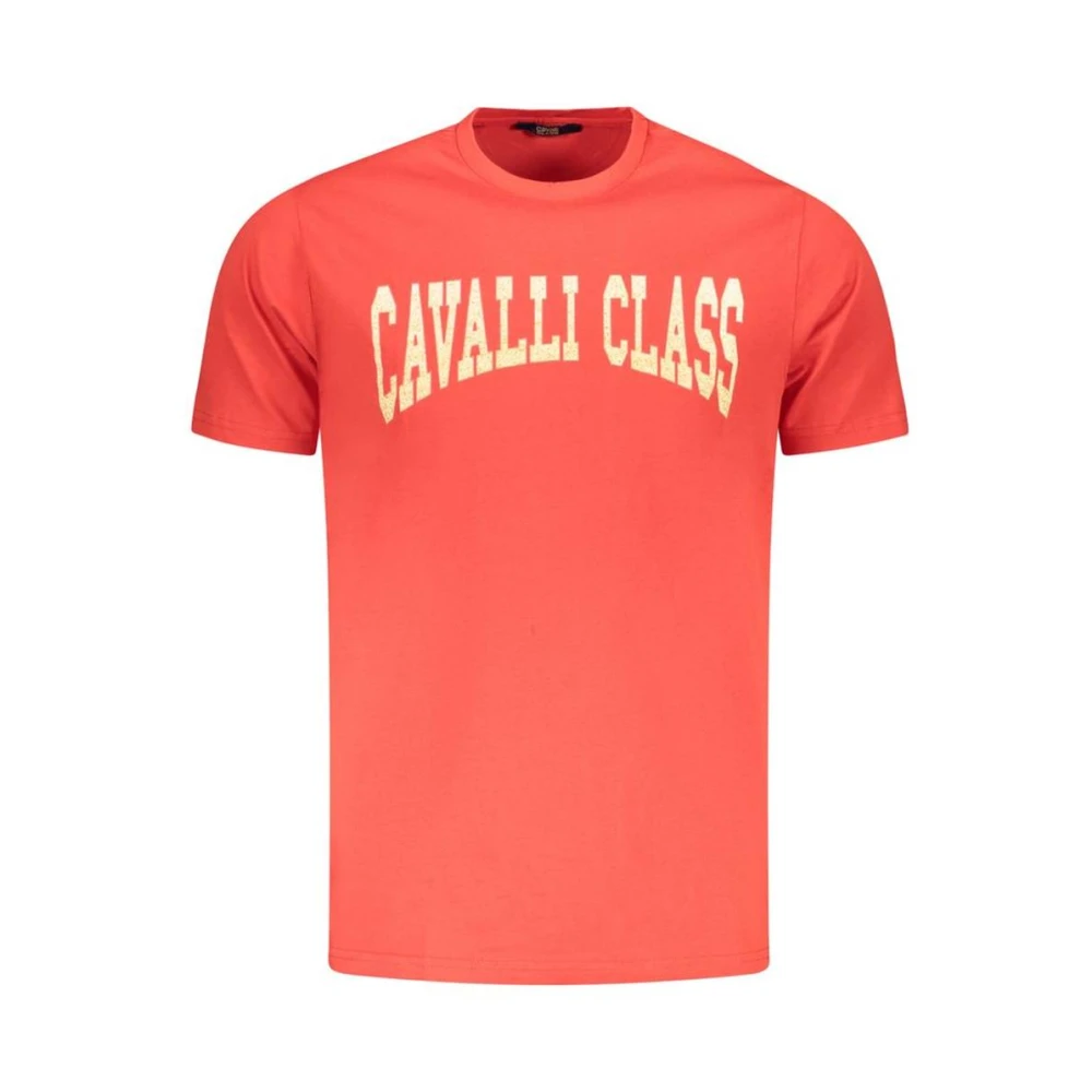Cavalli Class Men's Red Logo Tee For