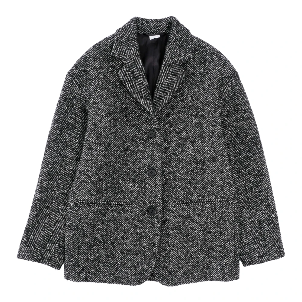 Aspesi Klassieke Wollen Blazer Gray Heren