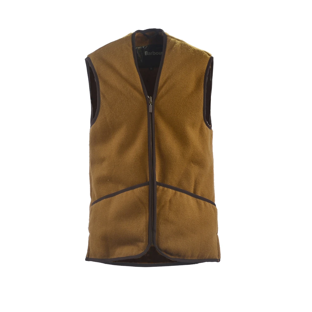 Barbour Beige Fleece Gilet Beige Heren