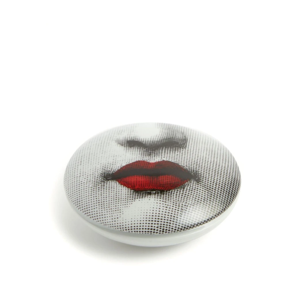 Fornasetti Rode Lippen Porseleinen Sieradendoos White Dames