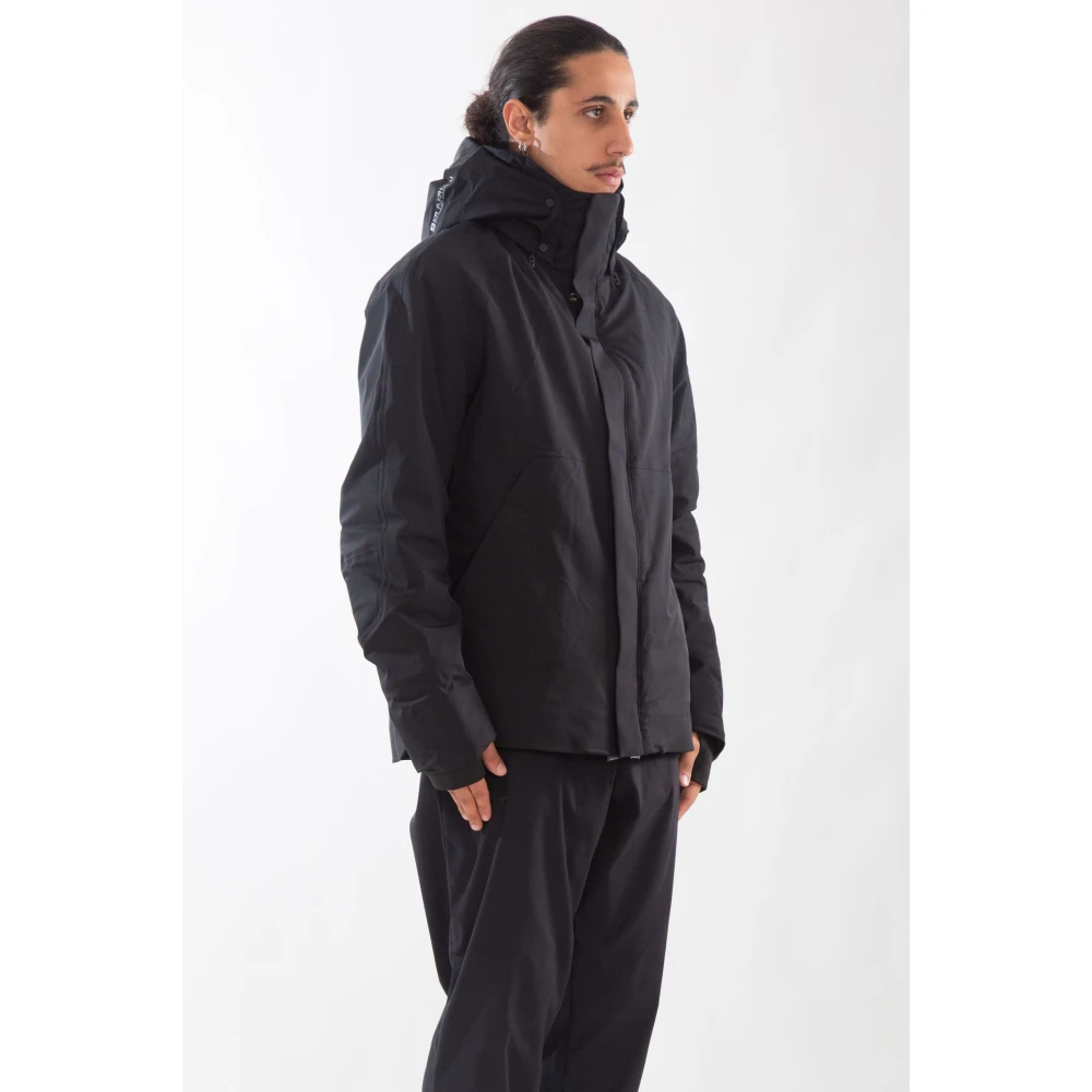 Krakatau Waterdichte korte jas in Zwart Black Heren