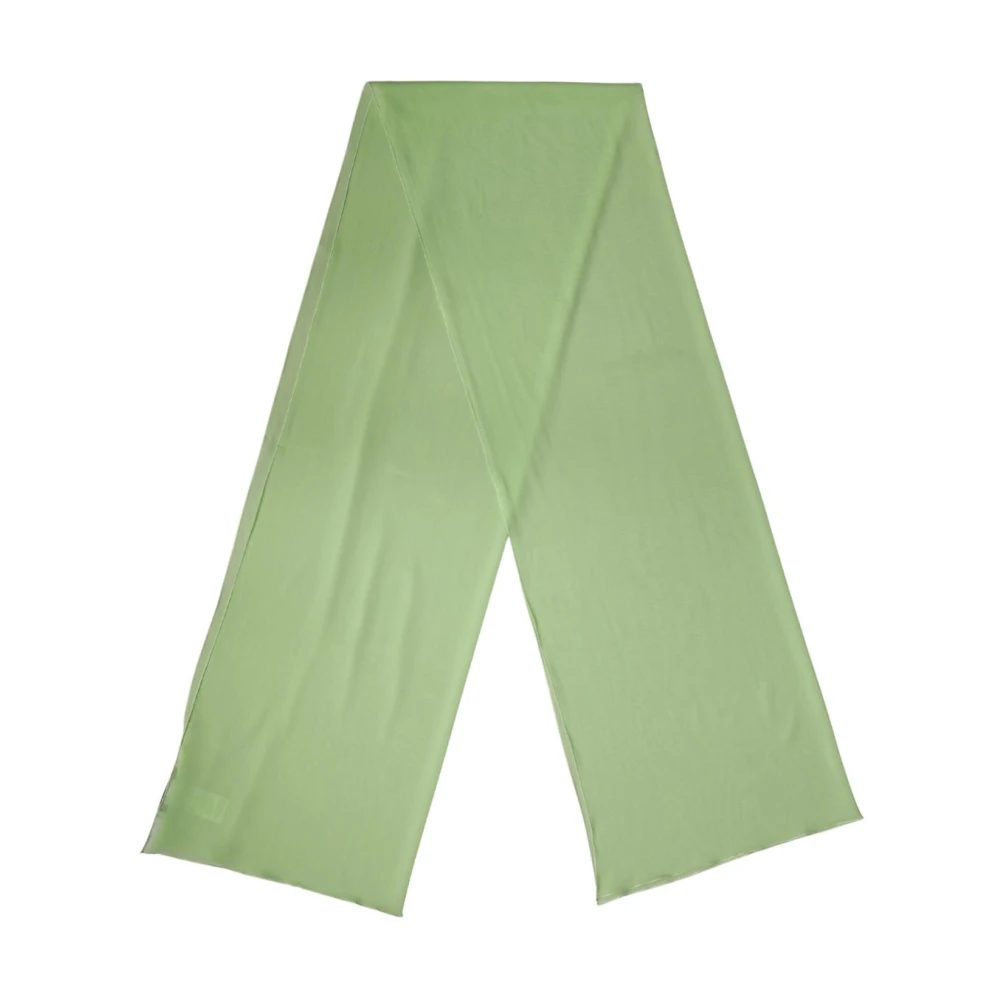 Dolce & Gabbana Women's Green Silk Scarves, One Size, Silk Neck Wrap Shawl Stole