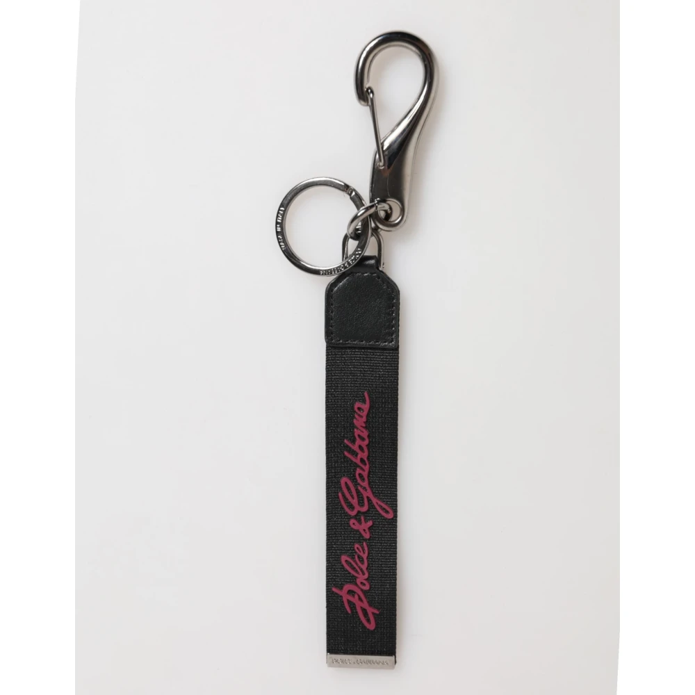 Dolce & Gabbana Unisex Black/Burgundy Dg Logo Men Keychain