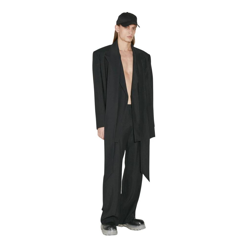 Mugler Pantalon Tailleur Coupe Ouverte Homme Pantalons Noir 3XS