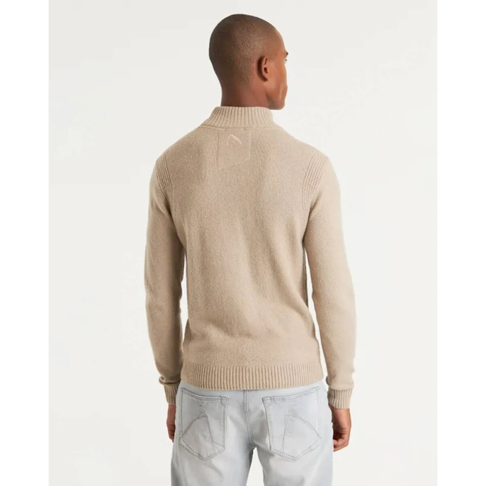 Chasin Mock Neck Pullover in Trendy Stijl Beige Heren