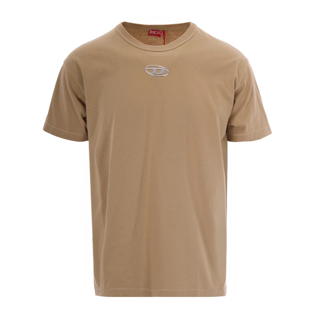 Diesel 0Jmbb7cs T-Shirt T-Norm-Iod Beige - Immagine 2