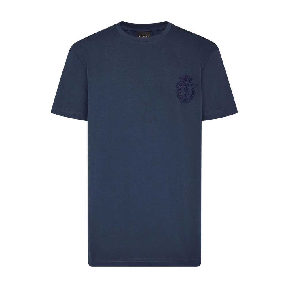 Billionaire Casual Katoenen T-Shirt in Blauw Blue Heren