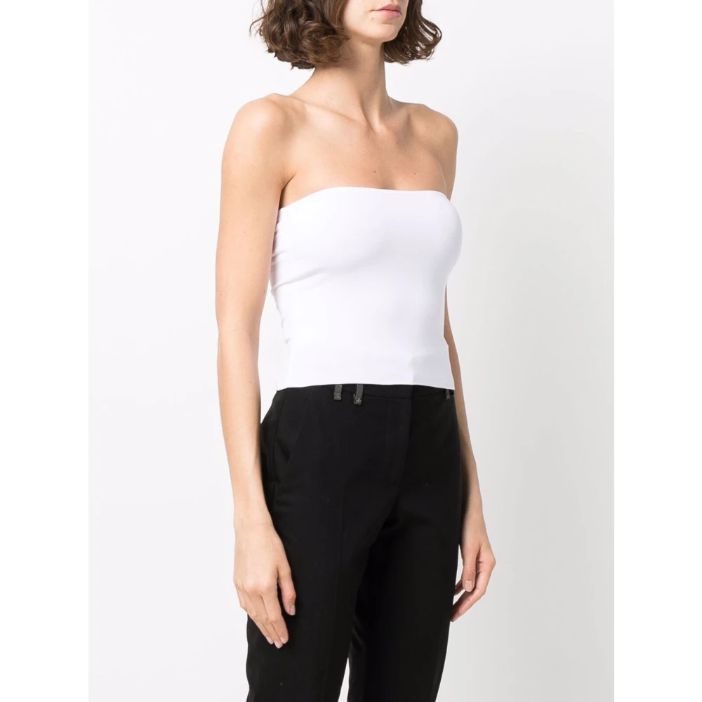 BRUNELLO CUCINELLI Witte Top Elegante Stijl White Dames