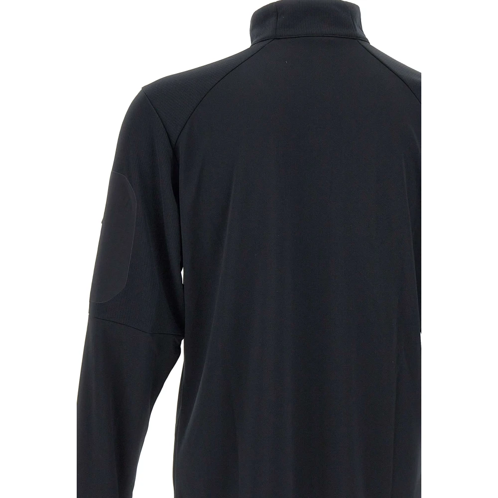 Columbia Zwarte Technische Stof Sweatshirt met Rits Black Heren