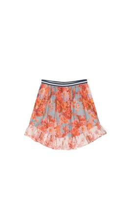 floral-ruffle-skirt