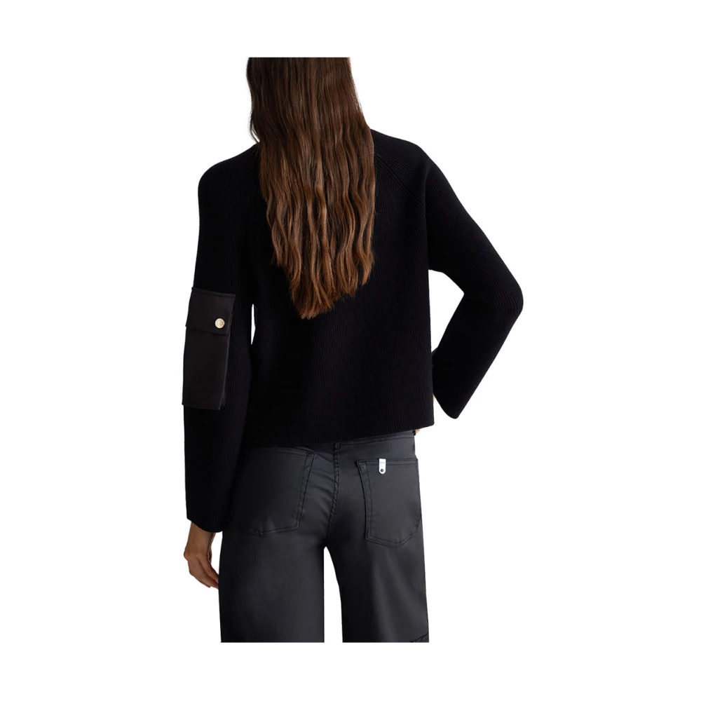Liu Jo Zwarte Glittertrui Chic Stijl Black Dames