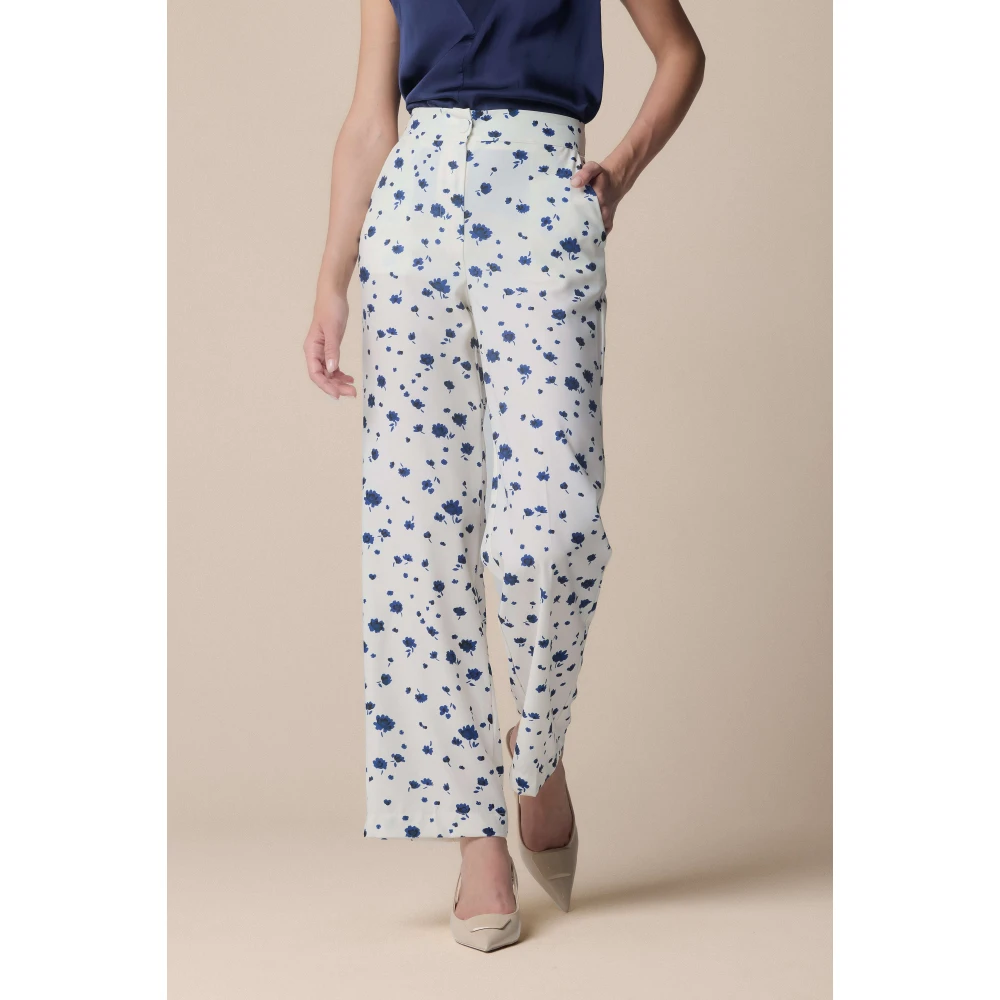 Kocca Stijlvolle Wijde Broek White Dames