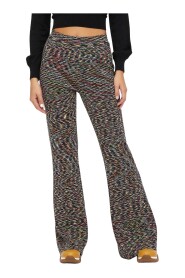 Pantalone con lavorazione fiammata