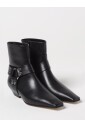 bottines-en-cuir-noir-avec-boucle