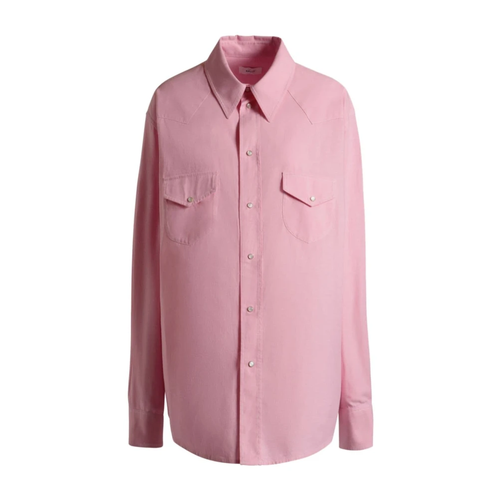 Bally Taffy Pink Katoenen Overhemd Pink Dames