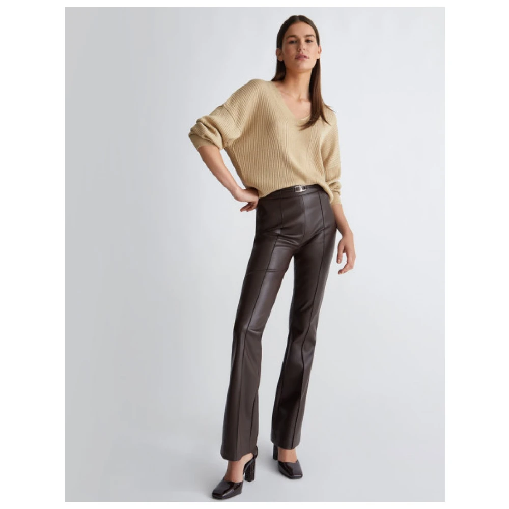 Liu Jo Diepe V Lurex Top Beige Dames