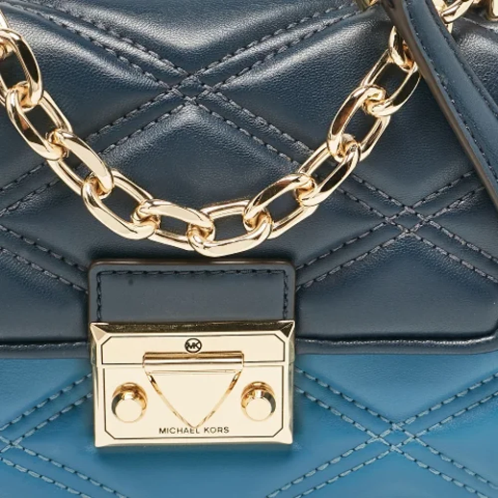 Michael Kors Pre-owned Leather crossbody-bags Blue Dames