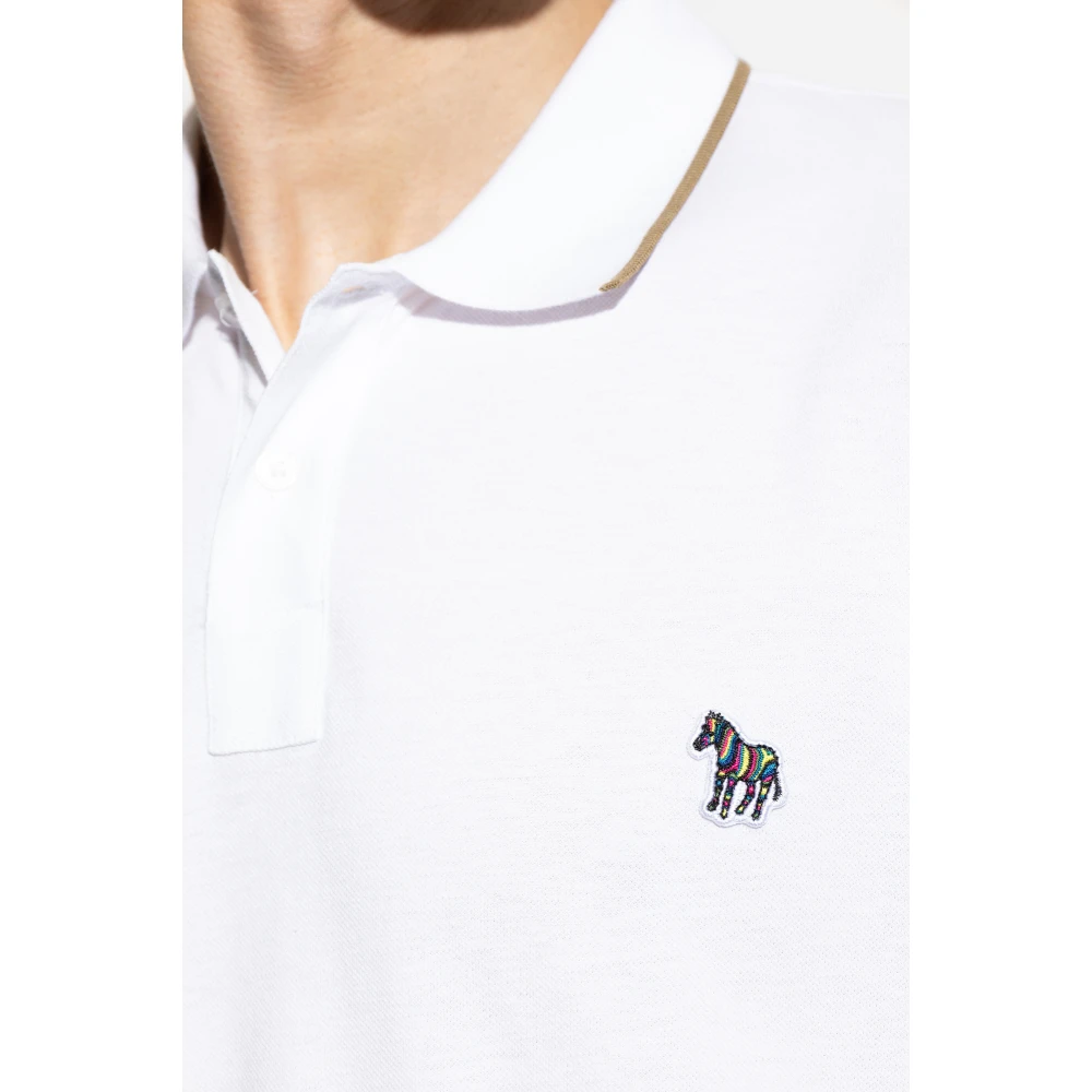 PS By Paul Smith Polo met patch White Heren