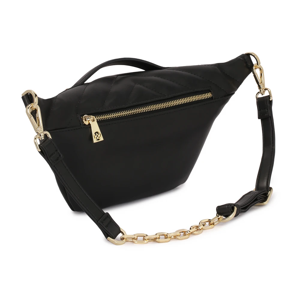 Kazar Zwart leren nier met keperstiksels Black Dames