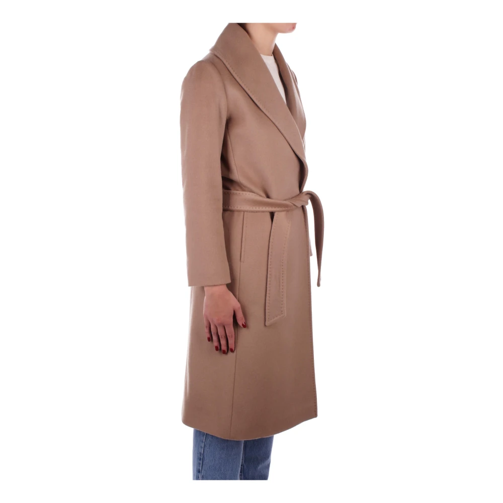 Max Mara Kameeljas met Afneembare Riem Brown Dames