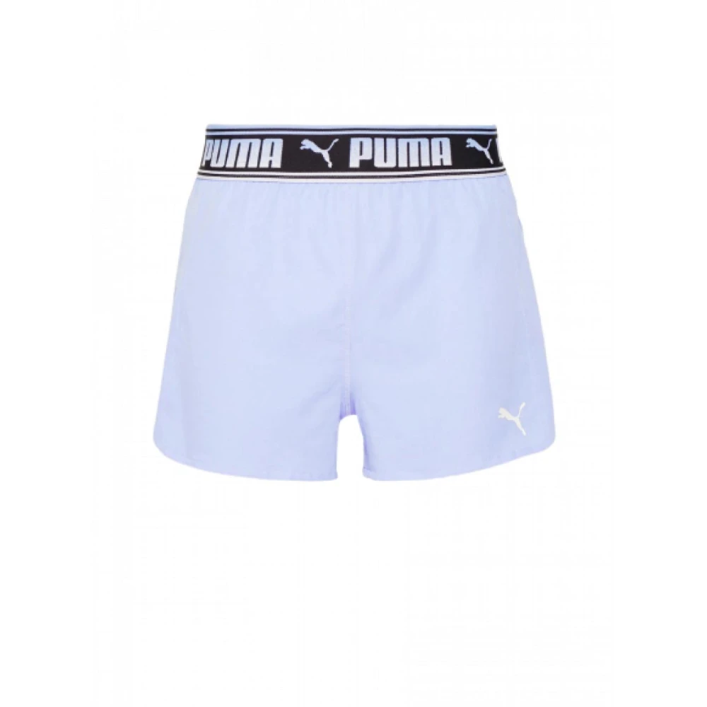 Puma Polyester Shorts met Vet Logo Purple Dames