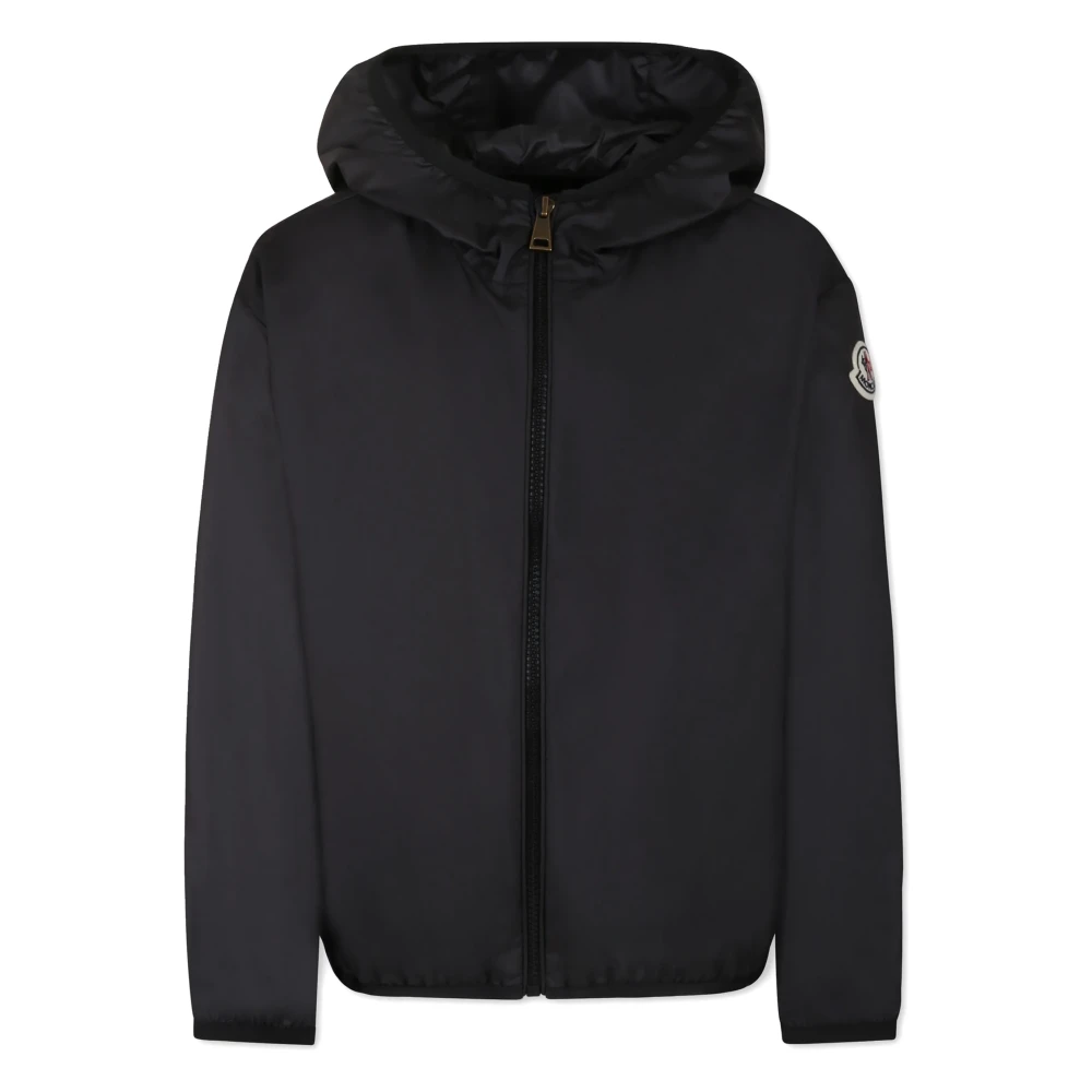 Moncler Boys Black Kids Jacket With Hood Size 8 Y