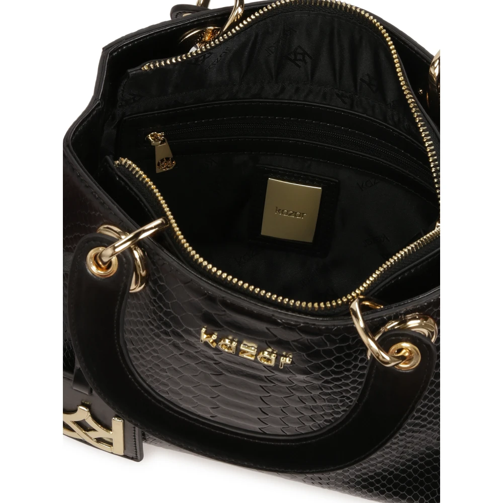 Kazar Stijlvolle handtas met handvatten Black Dames