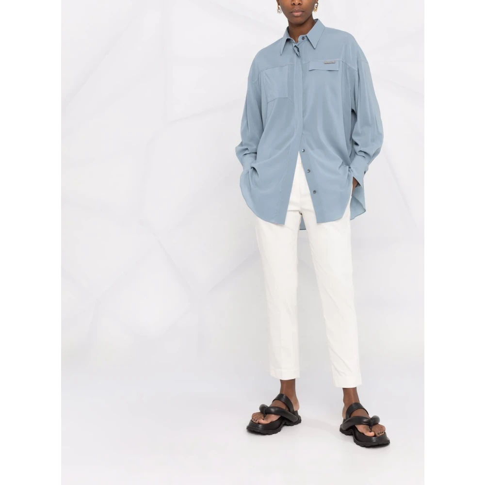 BRUNELLO CUCINELLI Witte Hoge Taille Katoenen Culotte Broek White Dames