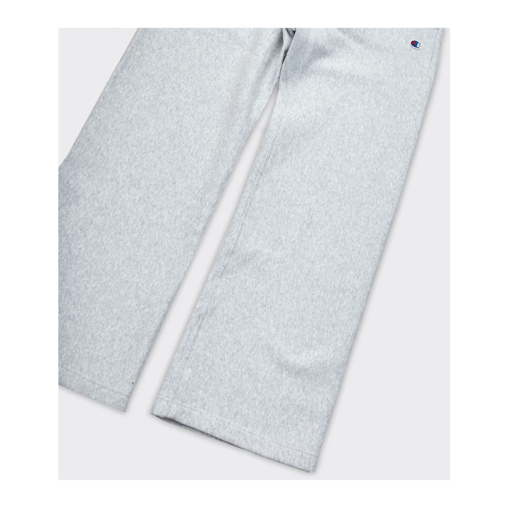 Champion Reverse Weave Grijze Straight Hem Broek Gray Heren