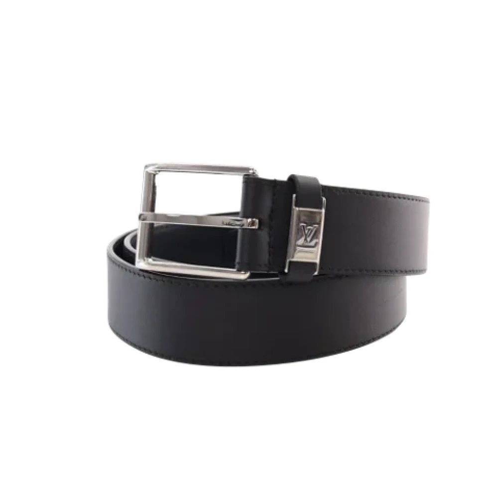 Louis Vuitton Vintage Pre-owned Leather belts Black Dames