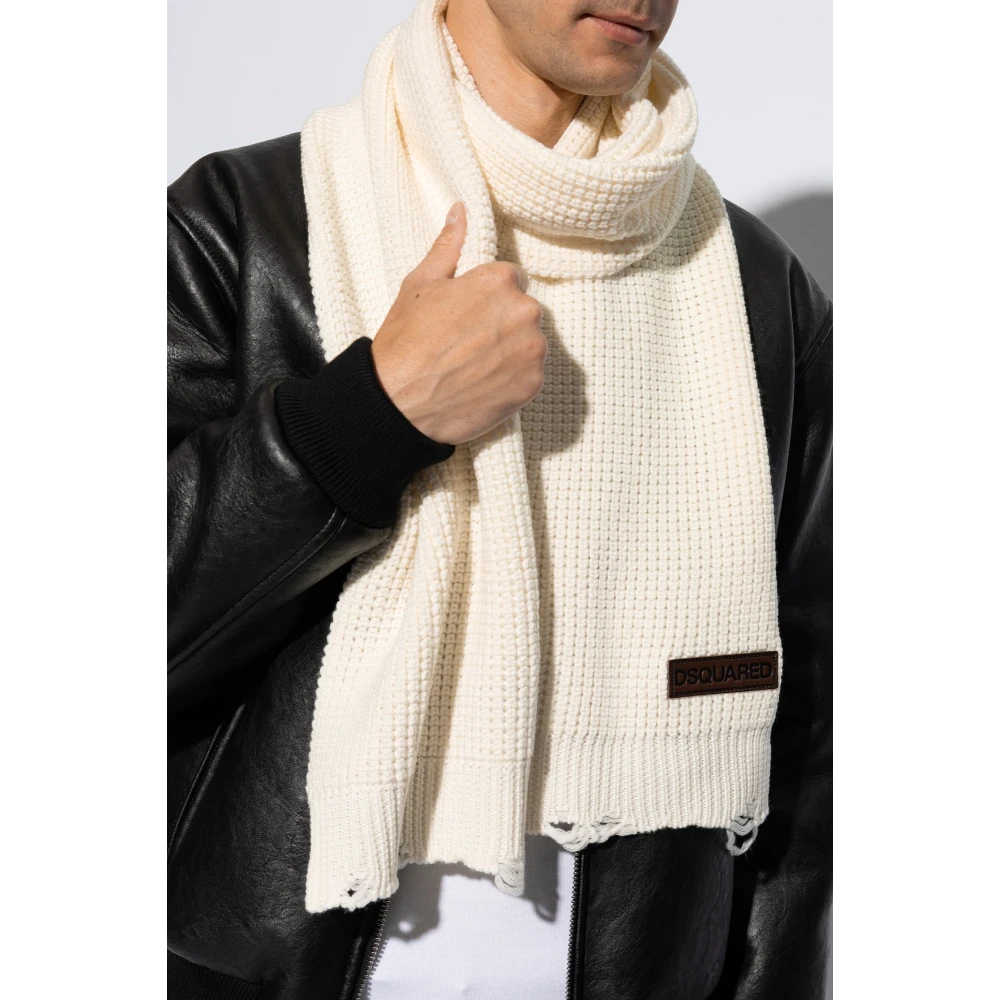 Dsquared2 Wollen sjaal Beige Heren