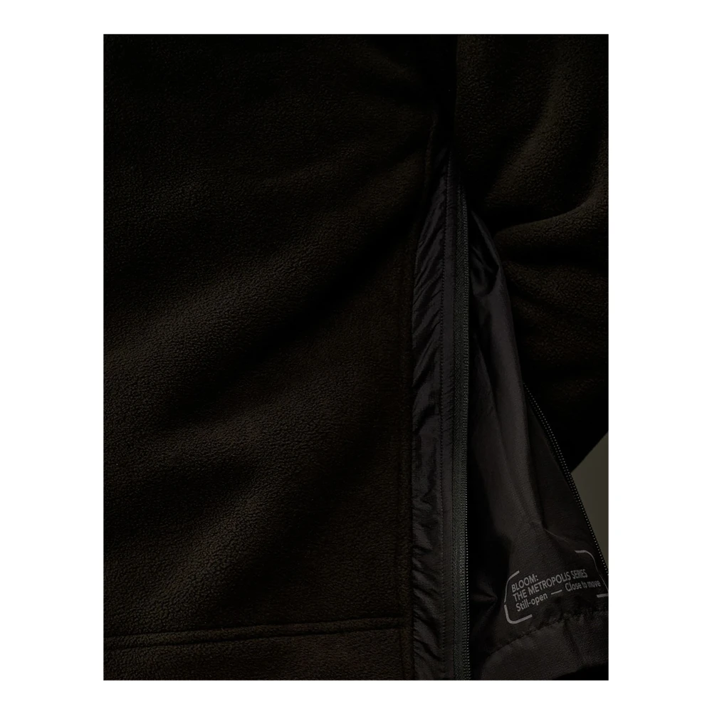 C.P. Company Zwarte hoodie met Pertex details Black Heren