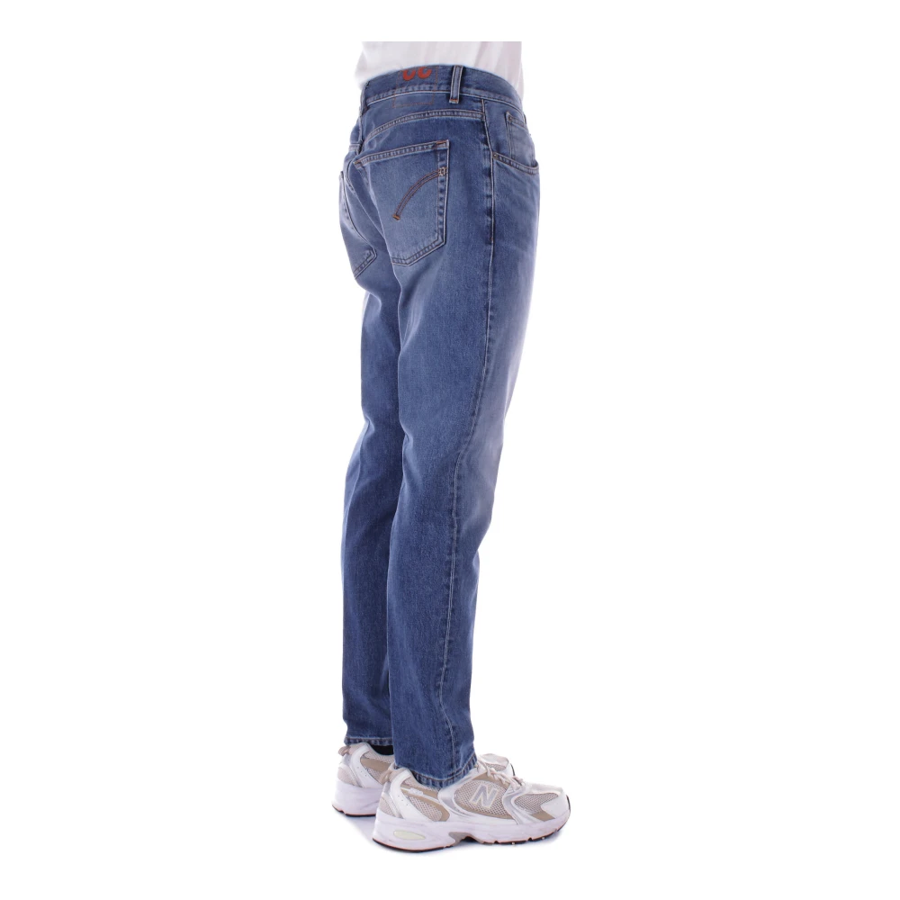 Dondup Denim Jeans met Logo Achterzak Blue Heren