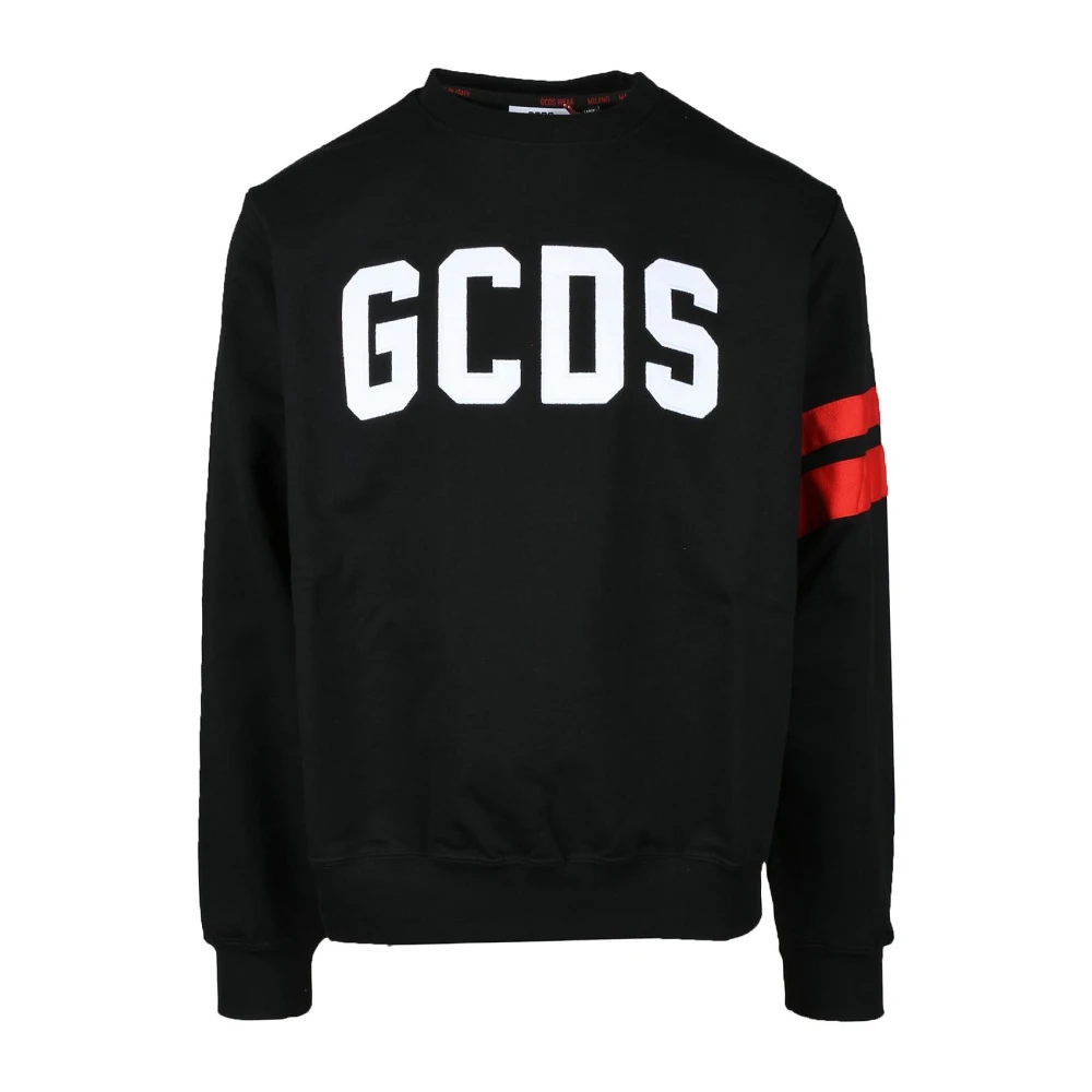 Gcds Zwarte Sweatshirt voor Mannen Black Heren