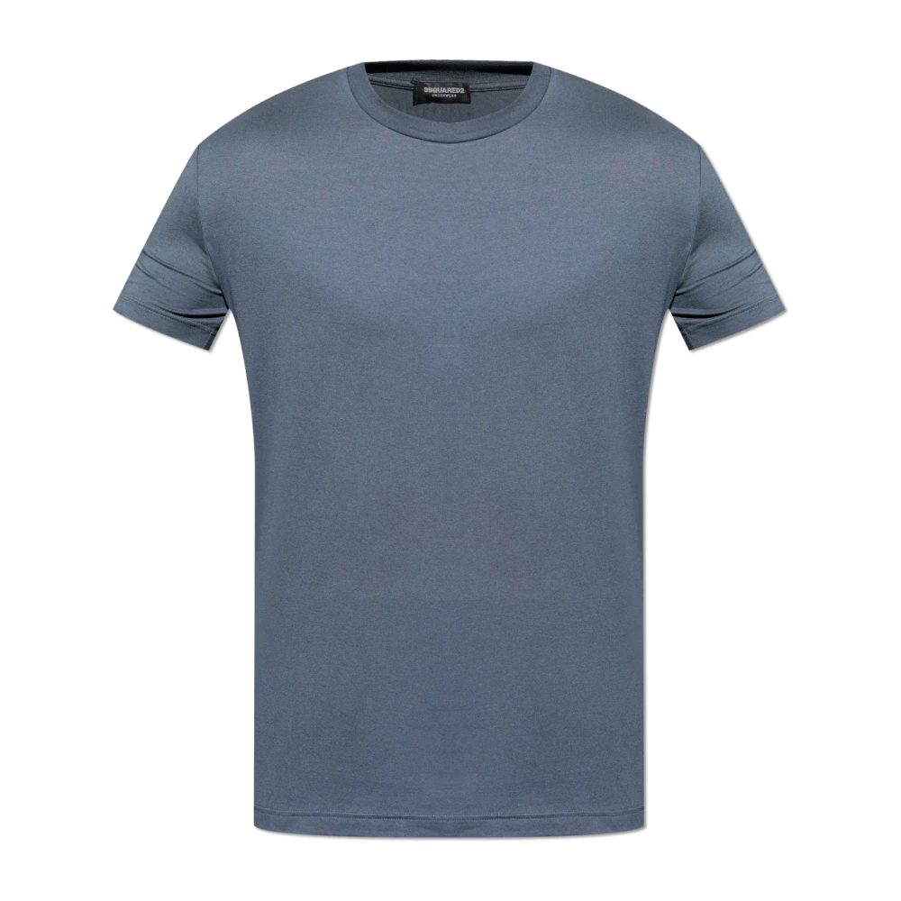 Dsquared2 Uomo Grigio - T-Shirt In Stile Lingerie Con Scollo Rotondo - Tops - L