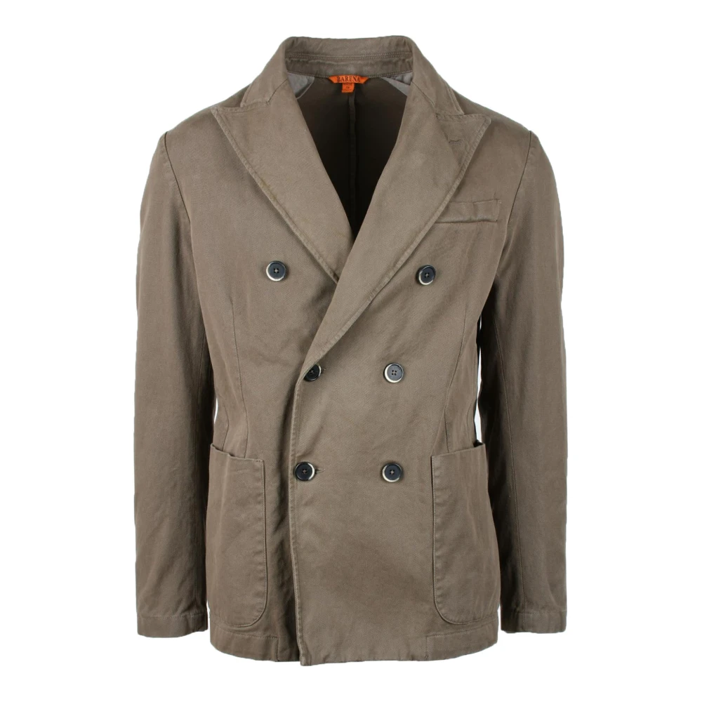 Barena Venezia Katoenmix Jas Brown Heren