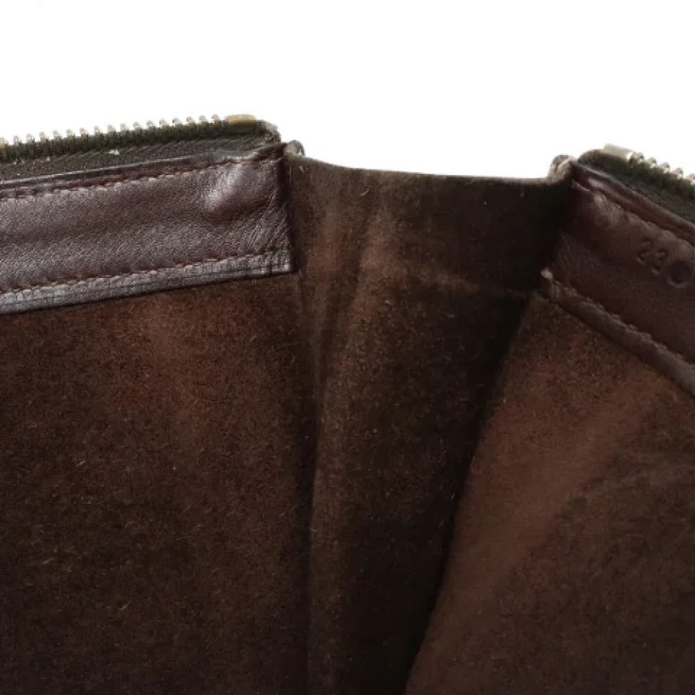 Hermès Vintage Pre-owned Leather clutches Brown Heren