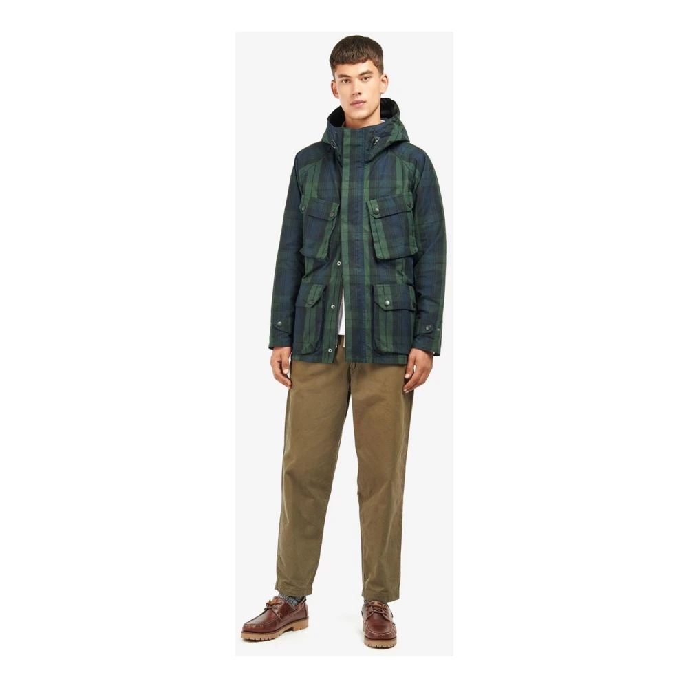 Barbour Cullins Casual Gewaxte Jas Blackwatch Multicolor Heren