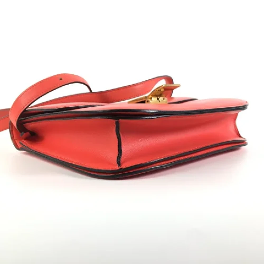 Celine Vintage Pre-owned Leather celine-bags Orange Dames