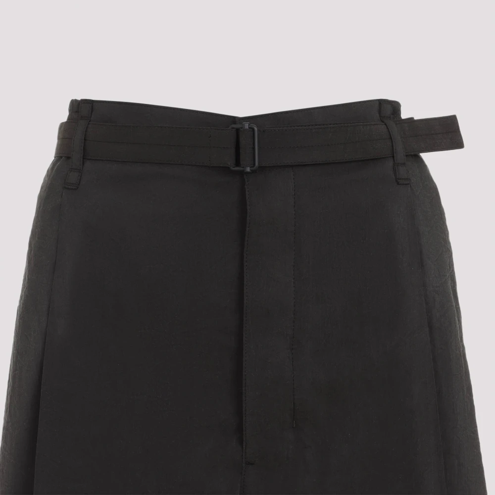 Lemaire Bruine Zijden Broek Elegante Stijl Brown Dames
