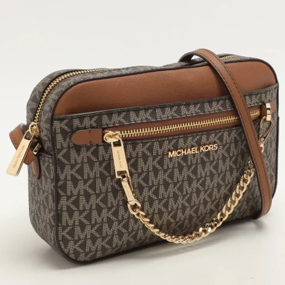 Michael Kors Pre-owned Canvas handbags Brown Dames