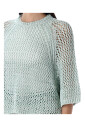 pull-blanc-vert-avec-ruban-bicolore