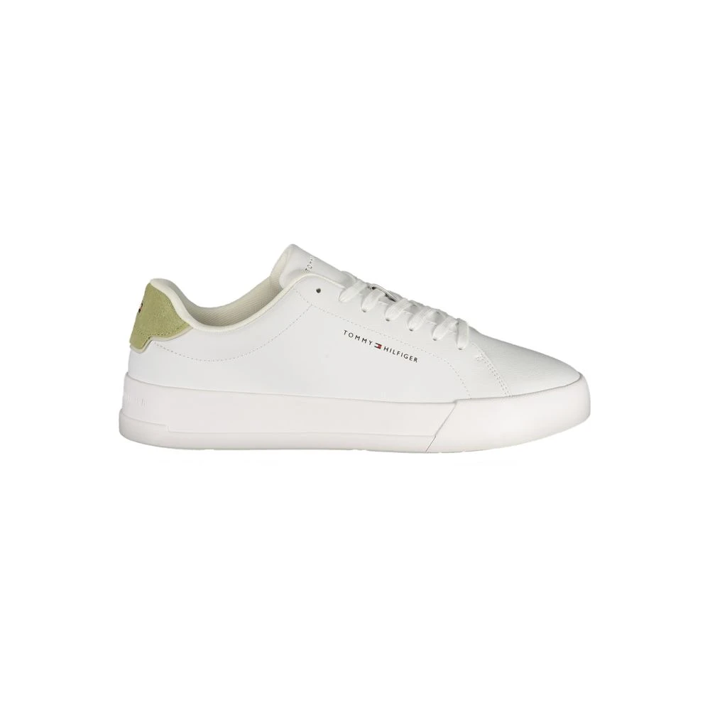 Tommy Hilfiger Bianco Poliuretano Uomo Sneaker - Male - Sneakers - White - 8 Uk - Shoes